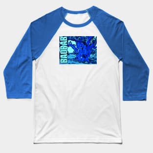 "Gouye Sipi" the Ancient Mystical Sacred Baobab Tree - Blue Baseball T-Shirt